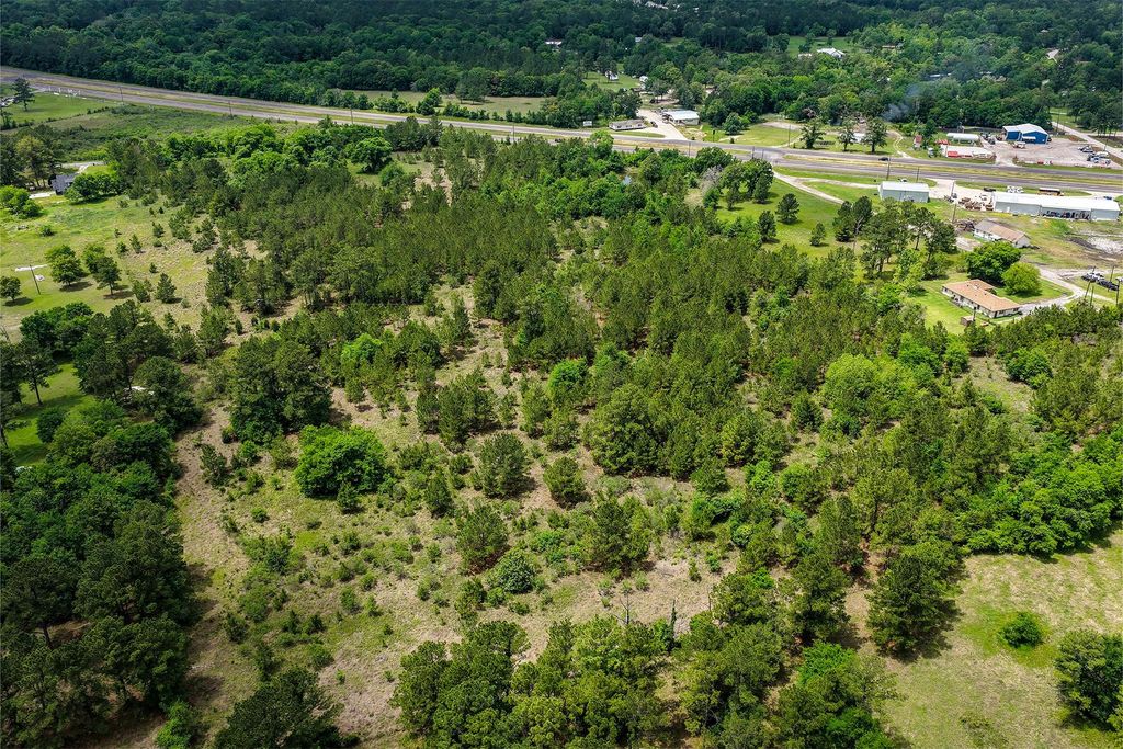 Aerial view of the 20.49-acre property along State Hwy 19