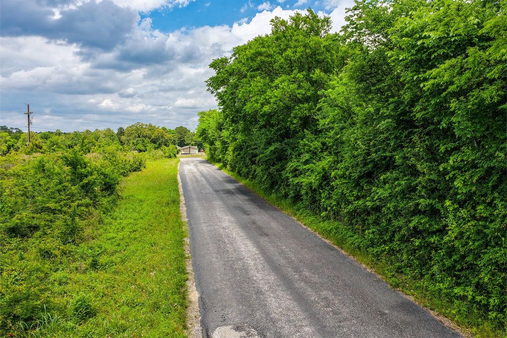 Access road alongside the property